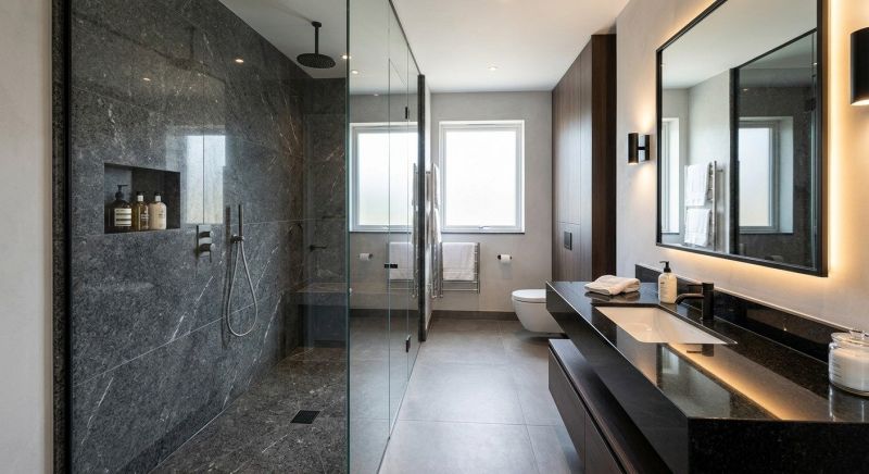 Granite Shower Installation in Milford, MI